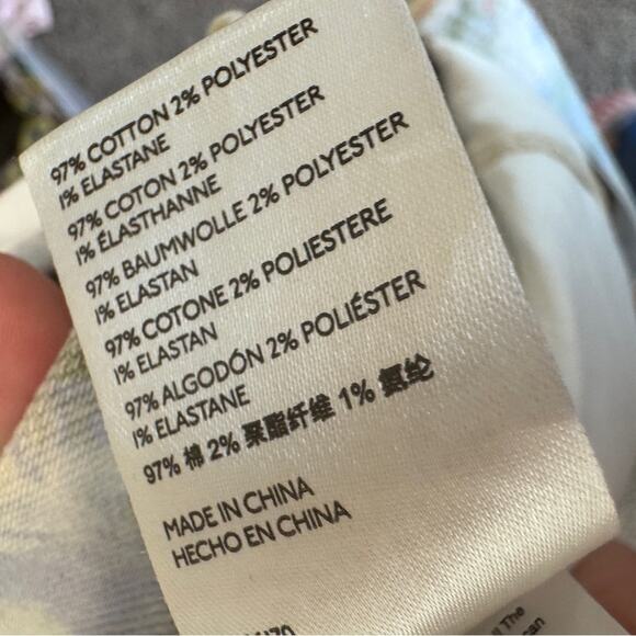 Pilcro Anthropologie Cut Off Denim Short Overalls Womens 25 Pastel Beachy Jean - Picture 11 of 12